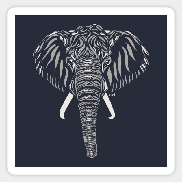African Elephant Sticker by Walking in Nature